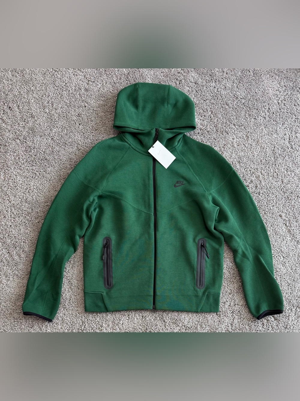 Nike Tech Fleece Windrunner Full-Zip Hoodie Green FQ1883-341 Mens Sizes